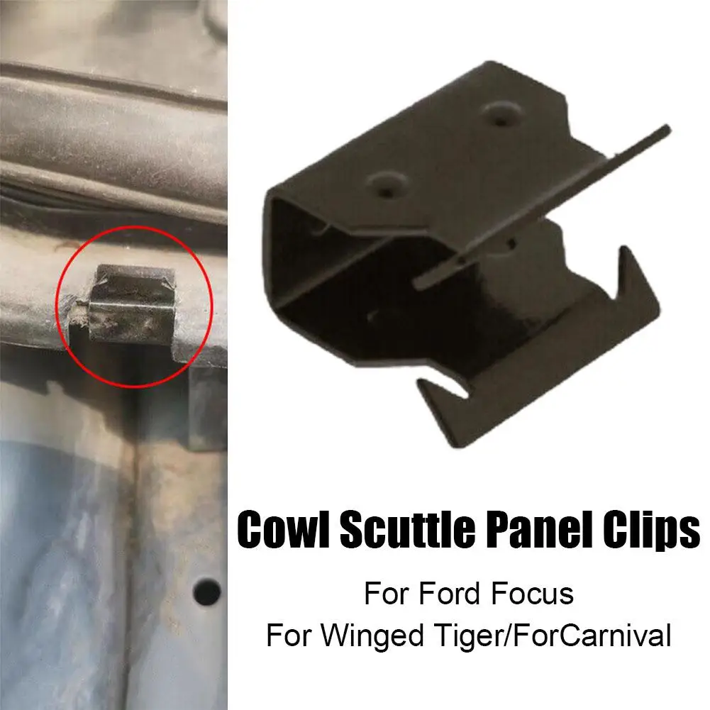 2/4/6pcs For Ford Focus Winged Tiger For Carnival Cowl Scuttle Panel Metal Clamp Front Below Windscreen 1329640 M51-14197-CB