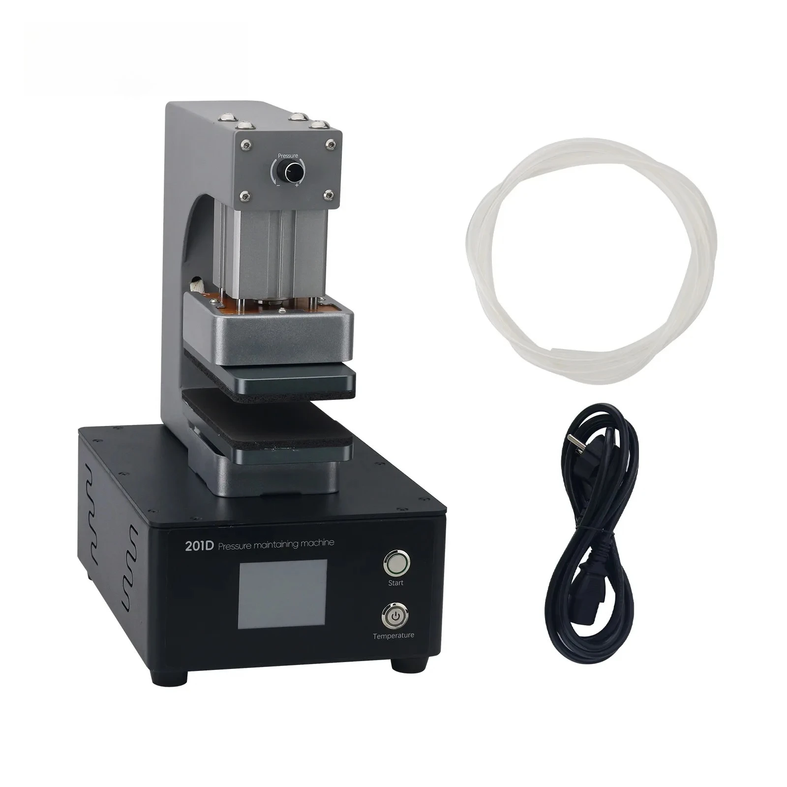 

TBK201D heating and pressure maintaining machine for rear covers and front screens of mobile phones， factory direct sales.