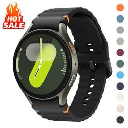 Silicone band for Samsung Watch 7 6 5 4 44mm 40mm/FE/5 pro 45mm Sport Original Bracelet Galaxy Watch6 Classic 43mm 47mm Strap