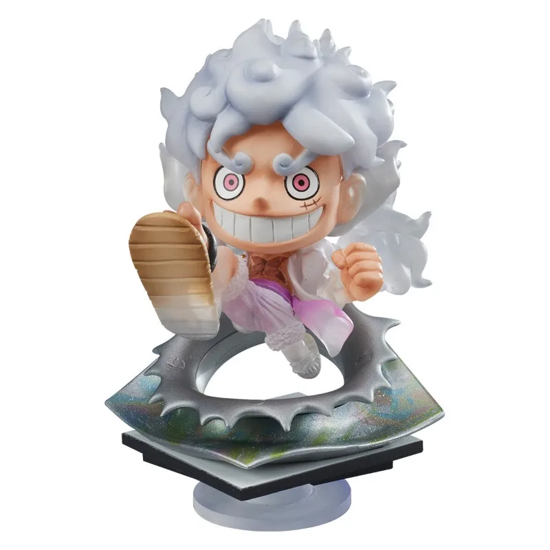 Bandai Original Shokugan ONE PIECE Teach Buggy Shanks Luffy Mainan Action Figure untuk Anak Laki-laki Perempuan Hadiah Model Koleksi Ornamen