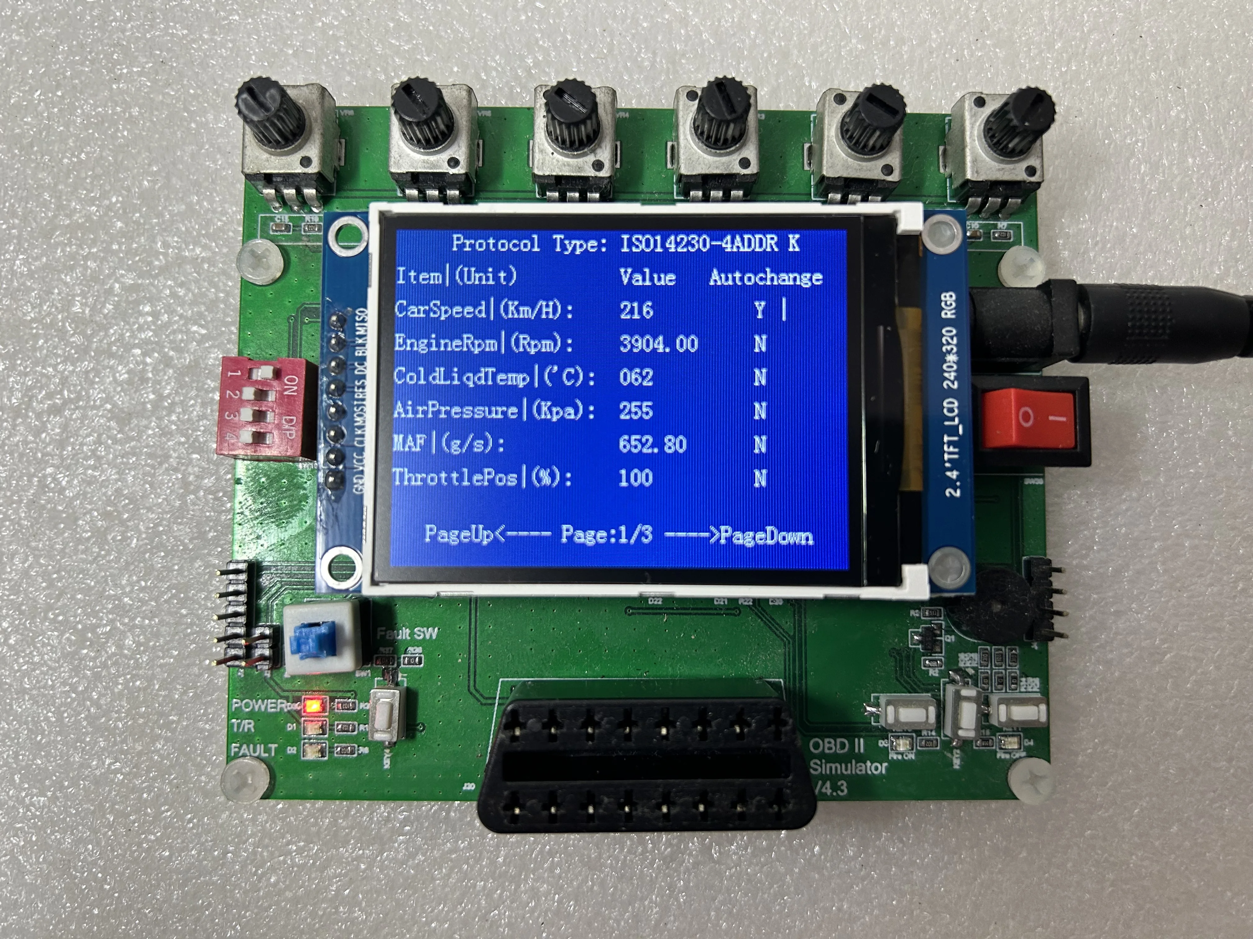 OBD/ECU/J1939/Car Simulator