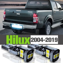 2x LED License Plate Light Accessories Lamp For Toyota Hilux 2004-2019 2007 2008 2009 2010 2011 2012 2013 2014 2015 2016 2017
