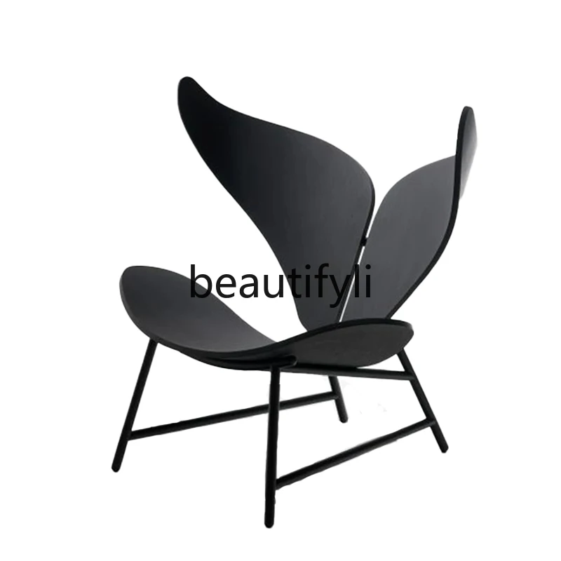 Wabi Sand Wind Creative Fishtail Art Bending Board Leisure Chair Small Apartment Indoor Single Negotiation Chair