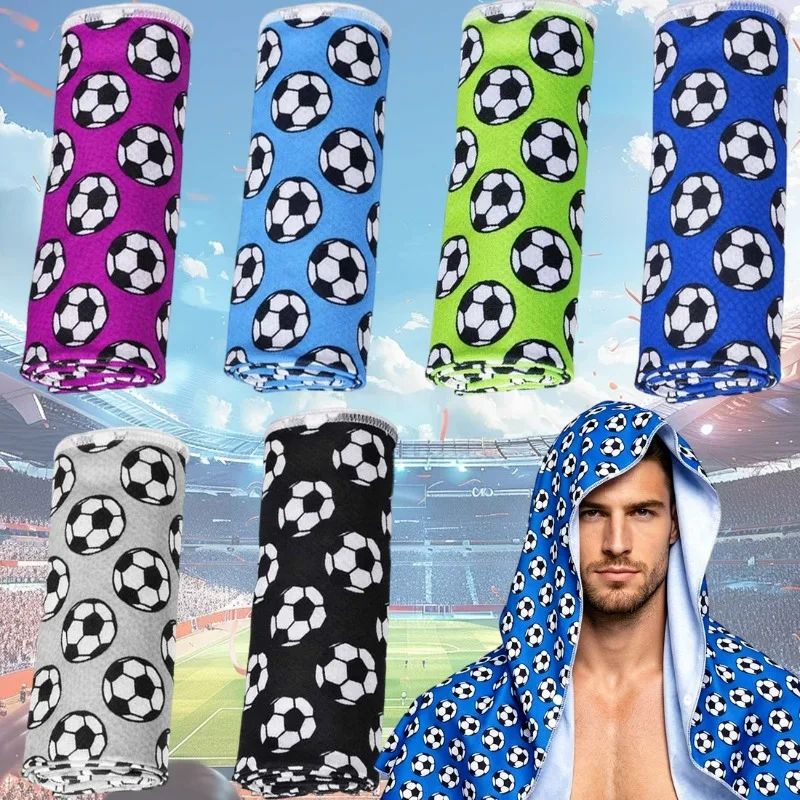 

Красочный быстросохнущий футбольный платок для любителей футбола, впитывающий пот, с охлаждающим эффектом, для спортзала, пляжа, кемпинга, как полотенце