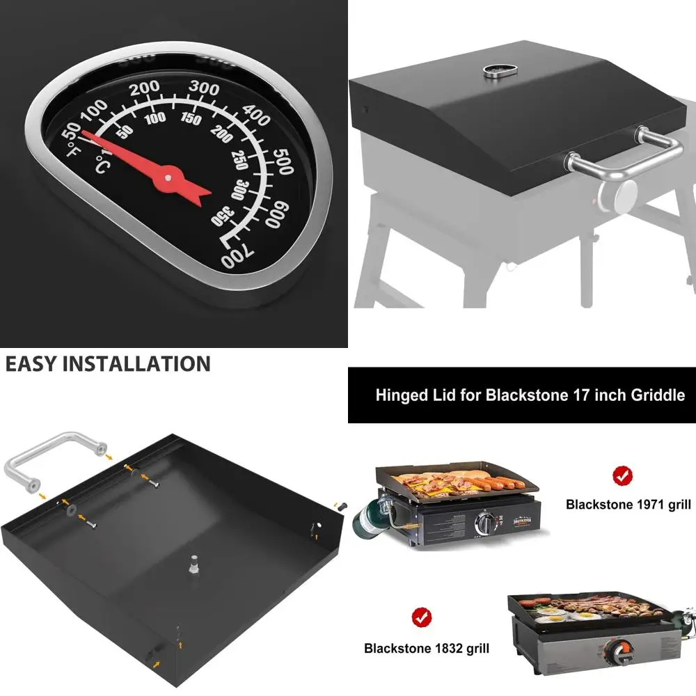 

17 Blackstone 1832 & 1971 Griddle Hood, Protective Cover for 17 Tabletop Grills