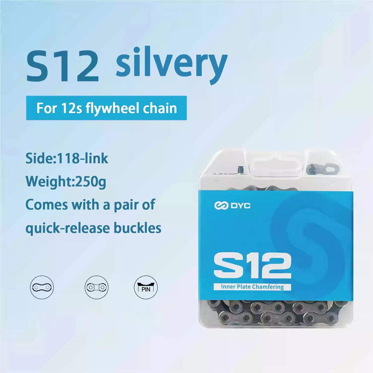 سلسلة DYC S 12\11\10\9\8 سرعة عالمية للدراجات على الطرق والجبال، معالجة مريحة لمنع الصدأ RB