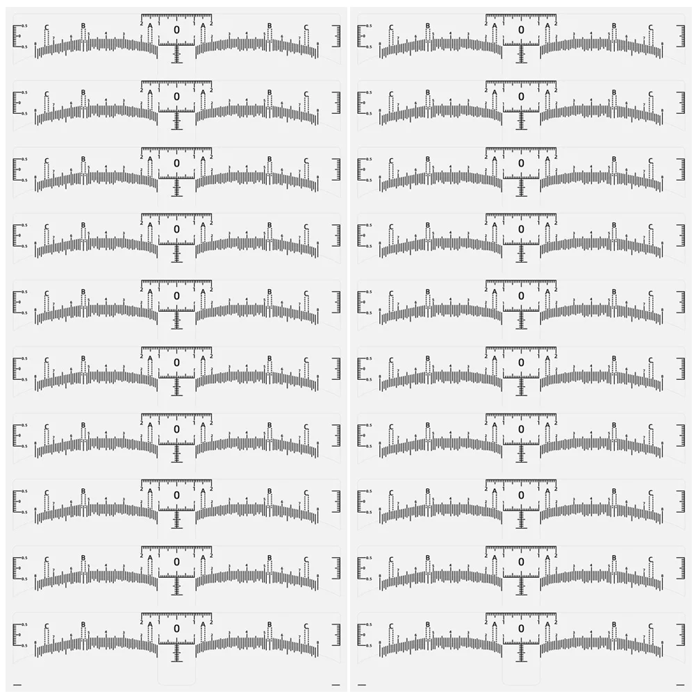 

50pcs Disposable Sticker Positioning Eyebrow Ruler Measurement Shaping Tool Makeup Brow Stencils Kit For Women Leveling Drawing