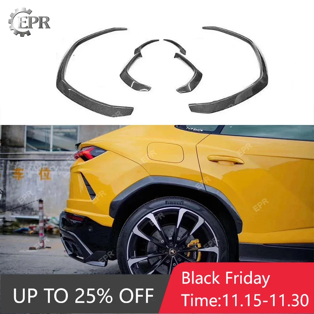 Car Top Design Front Rear Fender Trim For Lamborghini Urus TPC Style Carbon Fiber Wider Arch Flares Body Kit Tuning URUS Racing