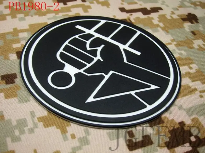 Hellboy 3D PVC Patch, Tactical Morale, Department of Paranormal Research and Defense, B.P.R.D.