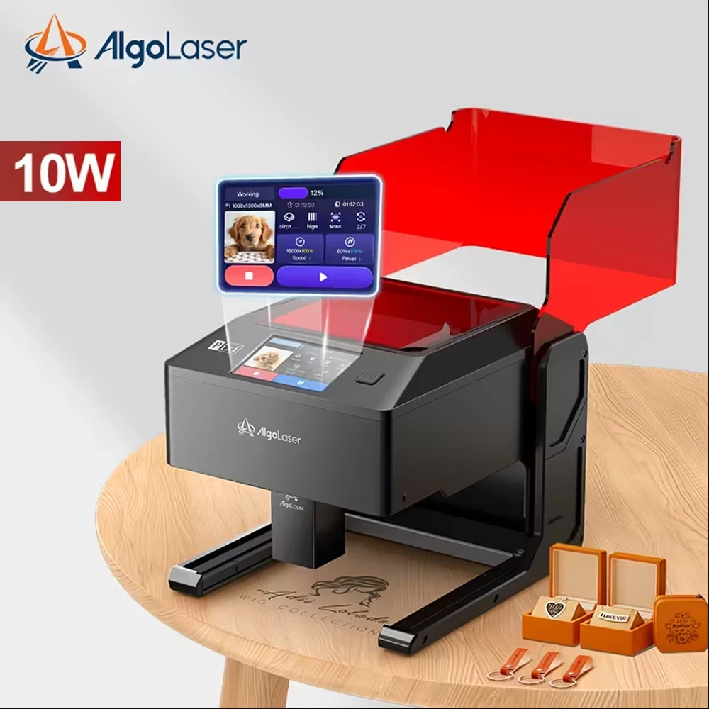 

AlgoLaser PIXI 10W DIY laser engraver cutter portable fast engraving stainless steel wood glass baking paint metal cutting wood