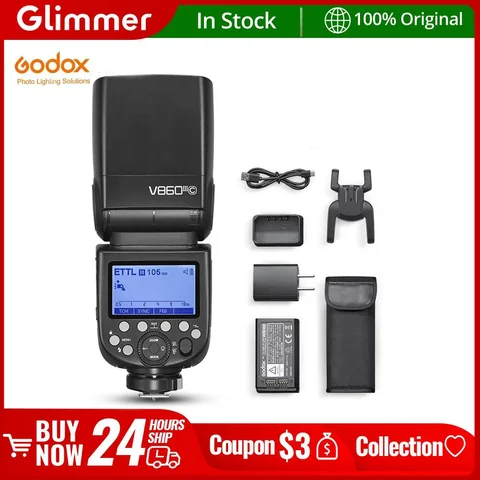 Godox V860III V860III-C V860III-N V860III-S Flash de cámara Speedlite TTL HSS Flash para cámara Canon Sony Nikon Fuji Olympus Pentax