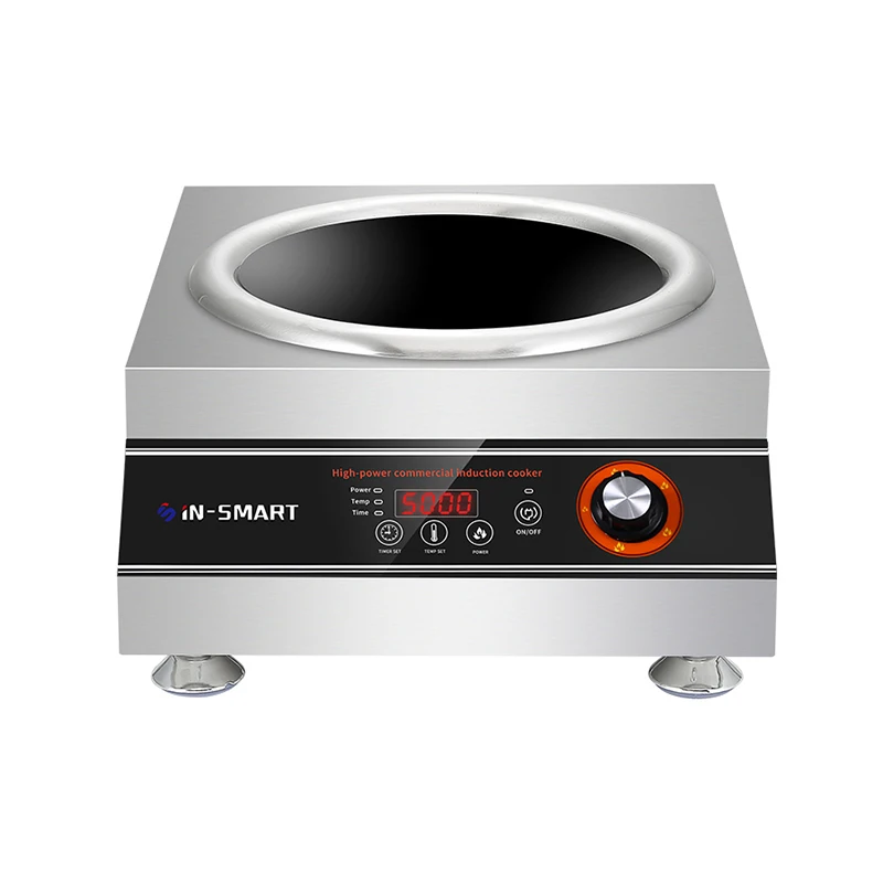 Electric 5000W High-power Cooking Wok Type Restaurant Hotel Home Kitchen Induction Cooker  Stove burner Commercial Cooktop Range