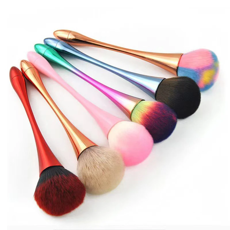 Ensemble de pinceaux à poudre pour le maquillage, brosse à poussière pour les ongles, outil de beauté, cheveux doux, ne mange pas