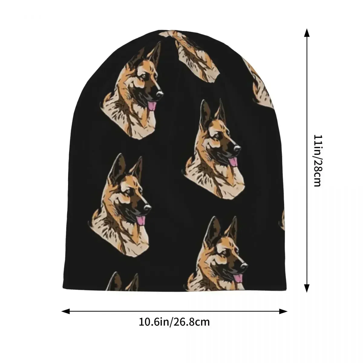 GERMAN SHEPHERD Unisex Adult Beanies Caps Knitted Bonnet Hat Warm Fashion Autumn Winter Outdoor Skullies Hats