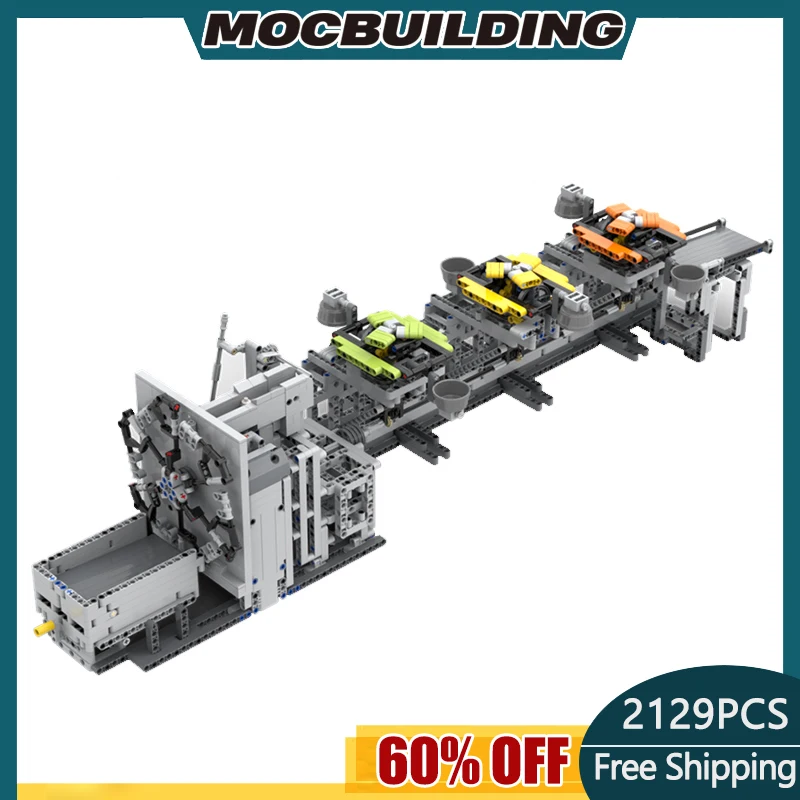 

MOC Blocks GBC Ball Rolling Machine High Tech Kit Technology Education Series Kid Building Block Toys Gifts