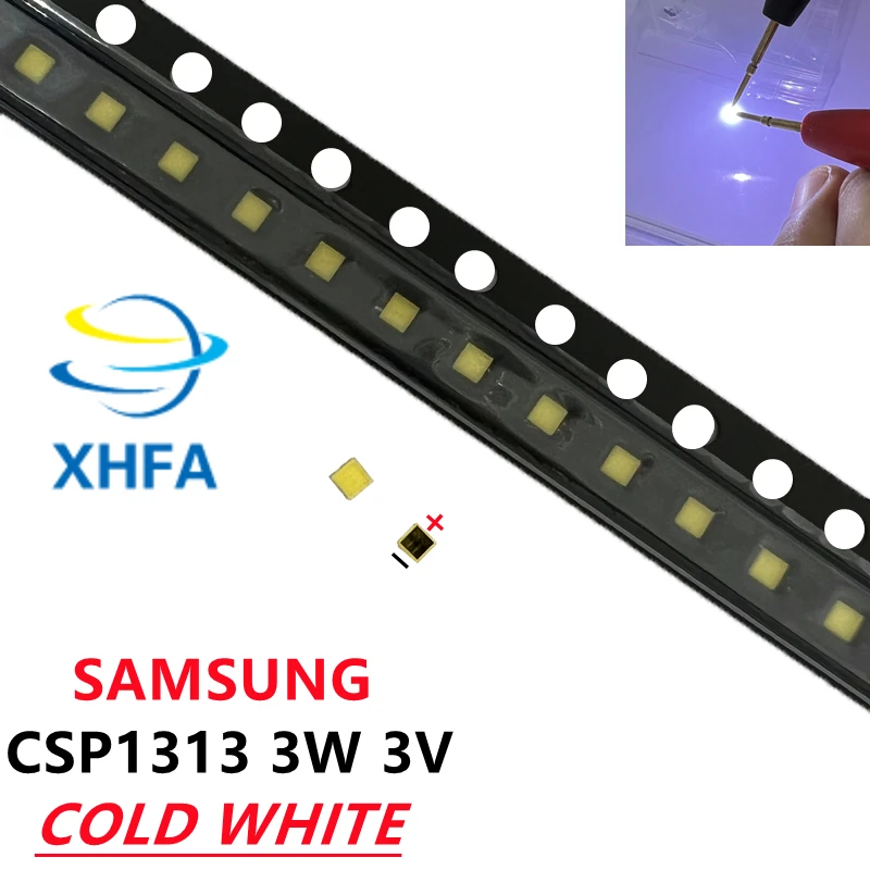 200pcs For SAMSUNG LED LCD Backlight TV Application LED Backlight 3W 3V CSP 1313 Cool white for TV TV Application