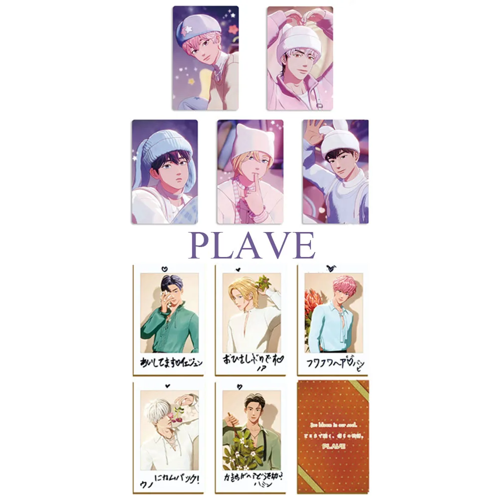 مجلة KPOP PLAVE 5/10 قطعة/المجموعة/مجموعة من بطاقات السيلفي نوح يجون هامين بطاقات صور لطيفة على الطراز الكوري بطاقات بريدية لمقتنيات أعياد الميلاد #1