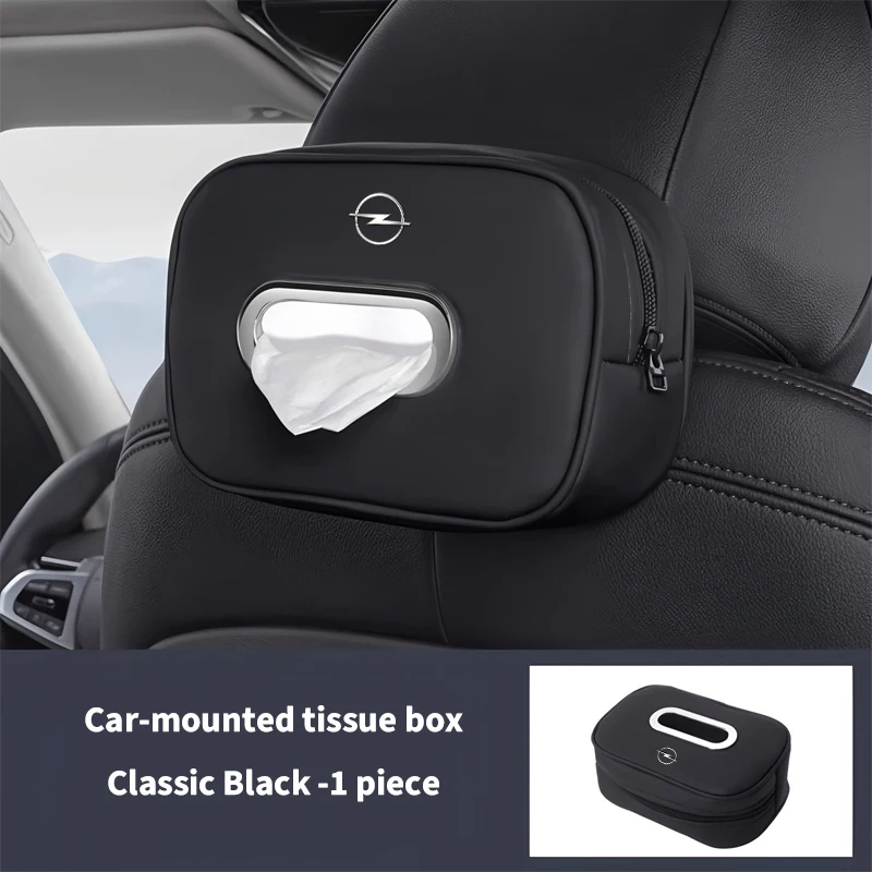 Leather seat back hanger  Paper storage box For Opel insignia Astra H G J Antara vectra Vivaro corsa c d zafira b Car Styling