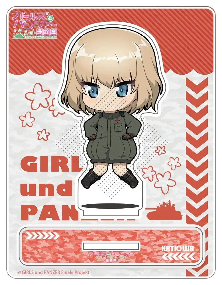 Game Nishizumi Miho Maho Nishi Kinuyo Anchovy Darjeeling Acrylic Stand Figure Doll Anime Keychain Cosplay Toy for Gift