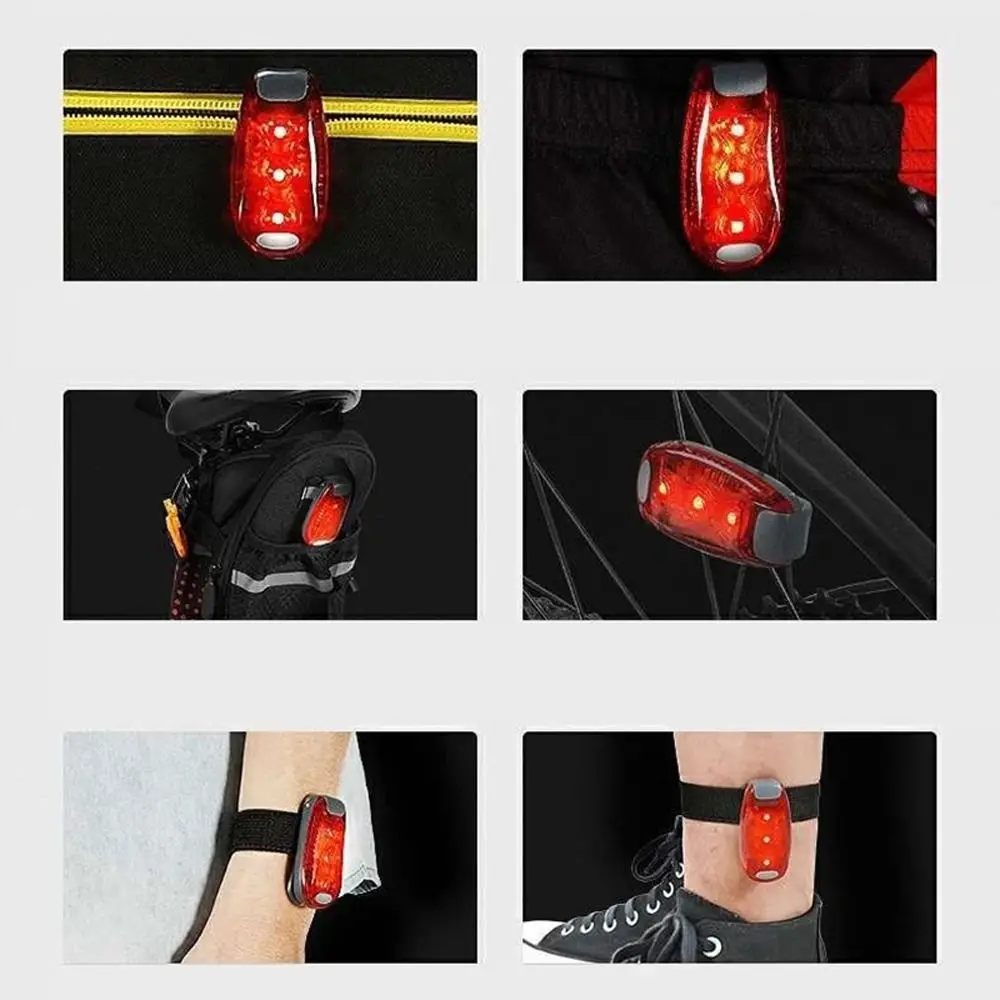 

Waterproof Navigation LED Lights Side Marker Signal Lamp Safety Light Clip On Super-bright 5LEDs Cycling Lamp Flashing Walking