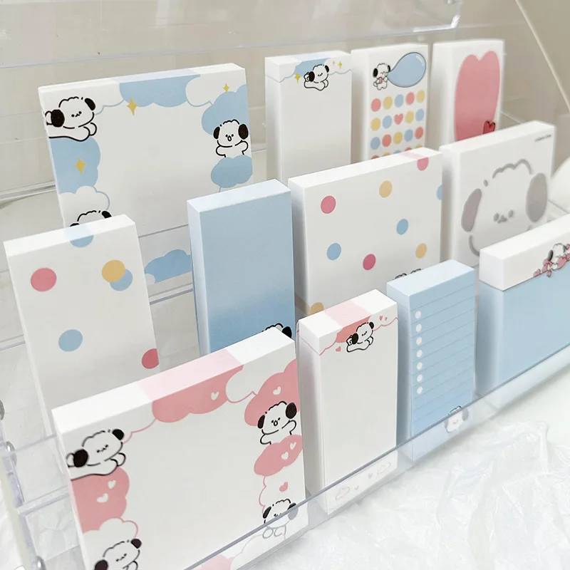 100Pcs Cute Puppy Memo Pad Message Notes Paper DIY Scrapbooking Diary Album To Do List Daily Check Planner Notepad Stationery