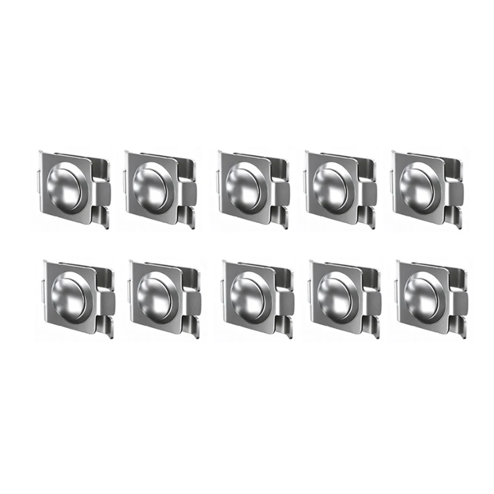 304 SS Double-Pole Fence Connectors 10 Pack for For mesh Fencing Compatible with Wire Panels for Animal Enclosures