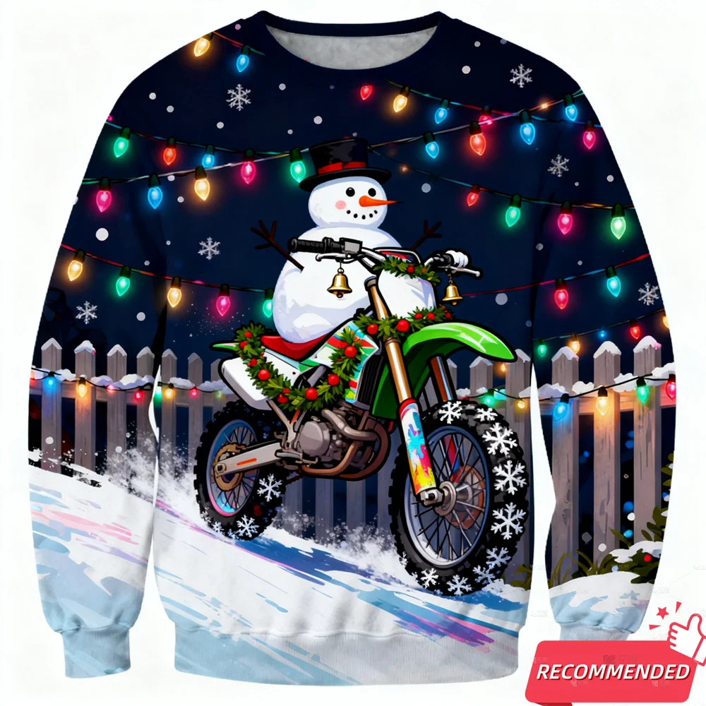 القبيح عيد الميلاد سترة رجل ثلاثية الأبعاد الكلاب طباعة البلوز رجل البلوزات ملابس حريمي جديد بلوزات اليومية غير رسمية طويلة الأكمام رياضية #1