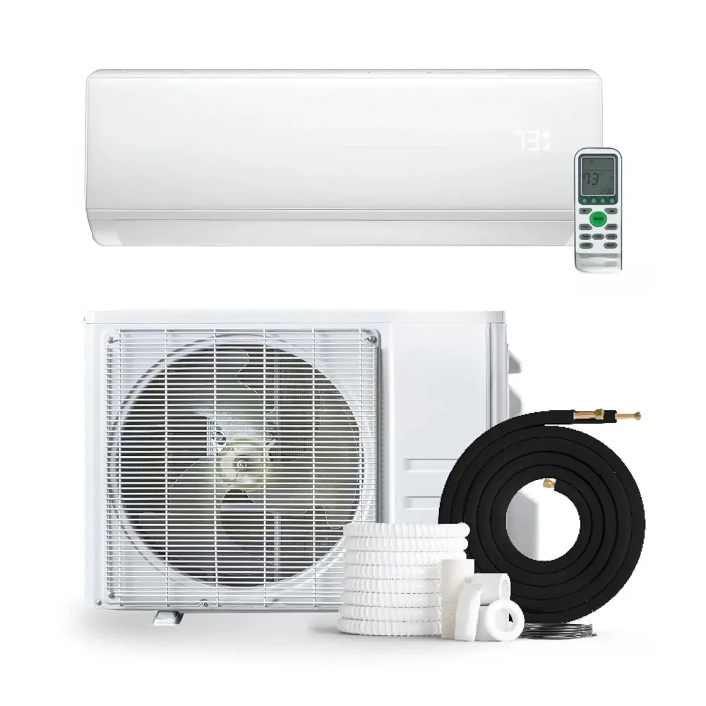 24000 BTU 230V Mini Split Heat Pump 17 SEER2 Pre-Charged 13FT Customizable
