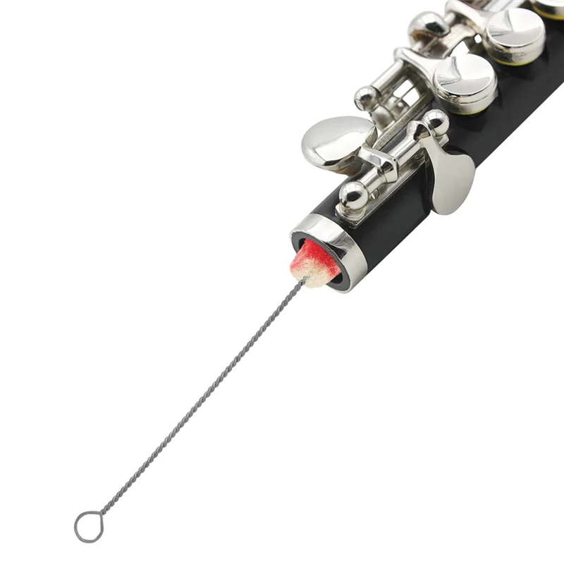 -A12R Flute Cleaner Tools Swab Cleaning Brushes Soft Elastic Rubber Protect Musical Instruments For Piccolo Flute 57QC