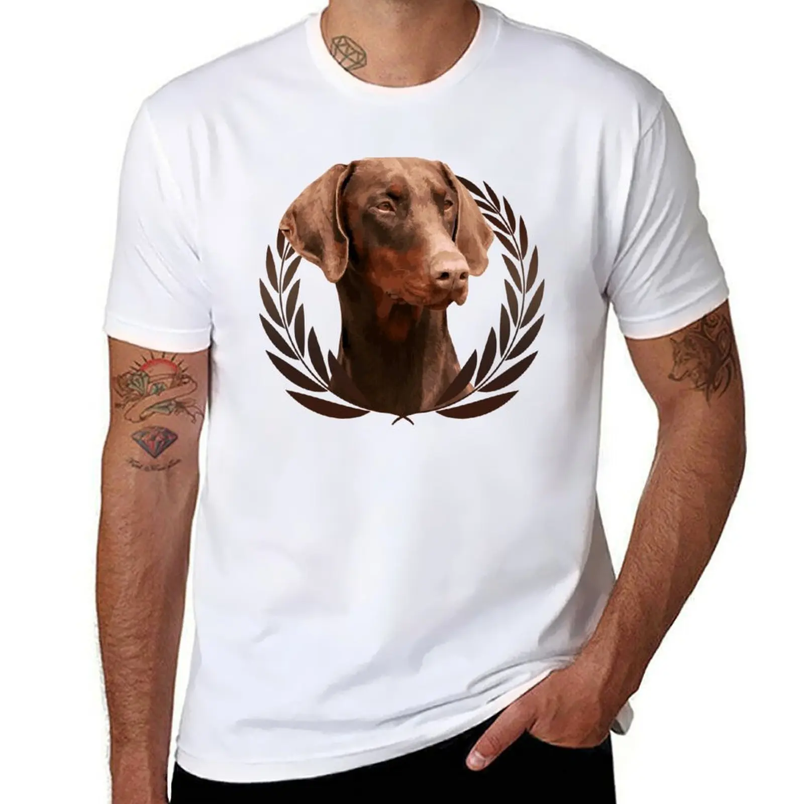 

Doberman Pinscher - Dobermann T-Shirt t shirts for man pack cotton anime t shirts for man T-Shirt