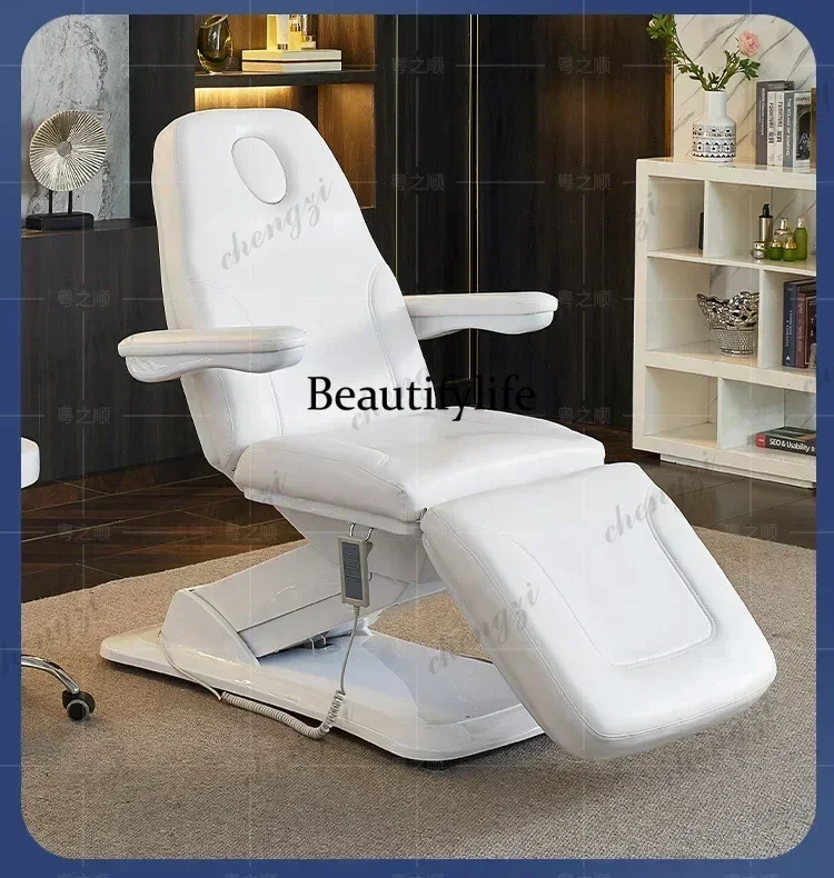 F182  beauty salon body massage lifting multi-functional folding high-end tattoo bed