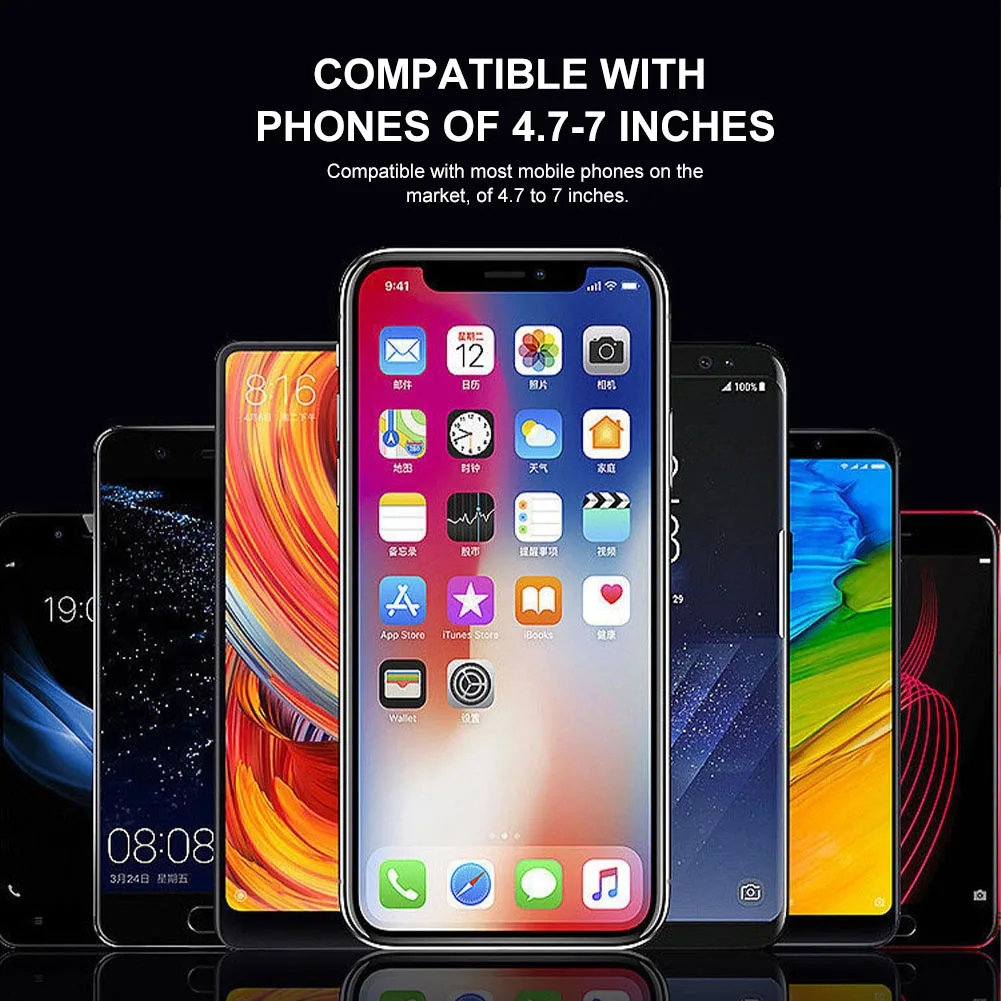 حامل هاتف للدراجات النارية حامل هاتف عالمي ممتص للصدمات 360 درجة °   قابل للتعديل لجهاز iPhone 15 13 14 Pro Max More 4.7-7.1 بوصة