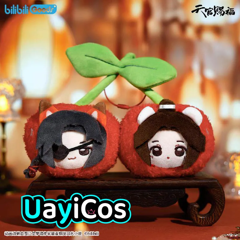 

16cm Original Tian Guan Ci Fu Hua Cheng Xie Lian Cherry Plush Pendant Stuffed Plushies Doll Clothes Keychain Bag Anime Toy Kid