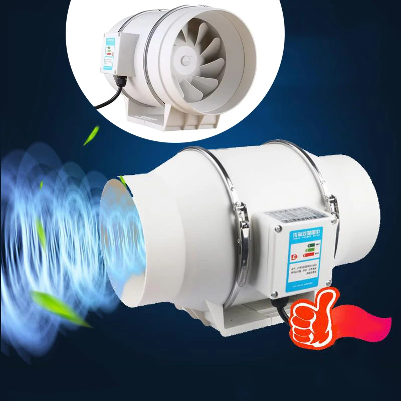 

Fan Exhaust Kitchen Ventilation Bathroom Wall Extractor Toilet Duct Air Pipe 220V Ventilator Window Home Speed Silent Inline Fan