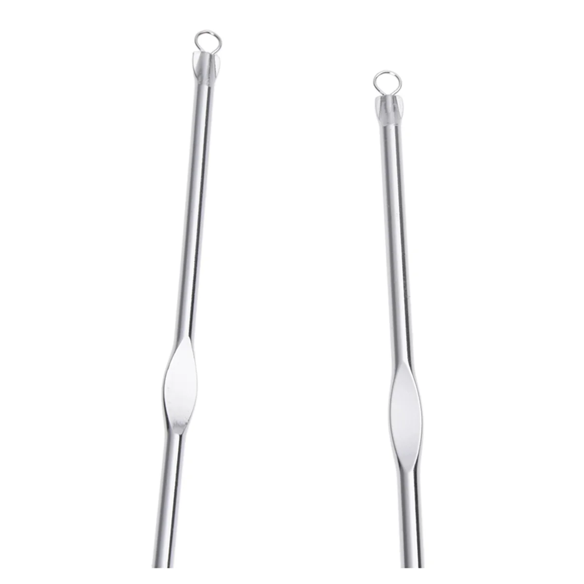 M11K-2X Stainless Steel Blackhead Acne Blemish Pimple Extractor Remover Needle + Clip