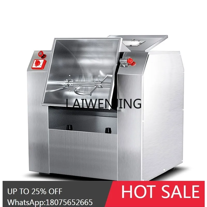 commercial stainless steel kneading automatic noodle mixing horizontal mixer