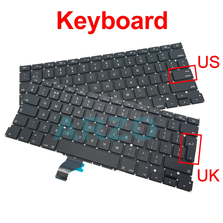 New Laptop A1502 Keyboard US UK Spain Russian French Swiss