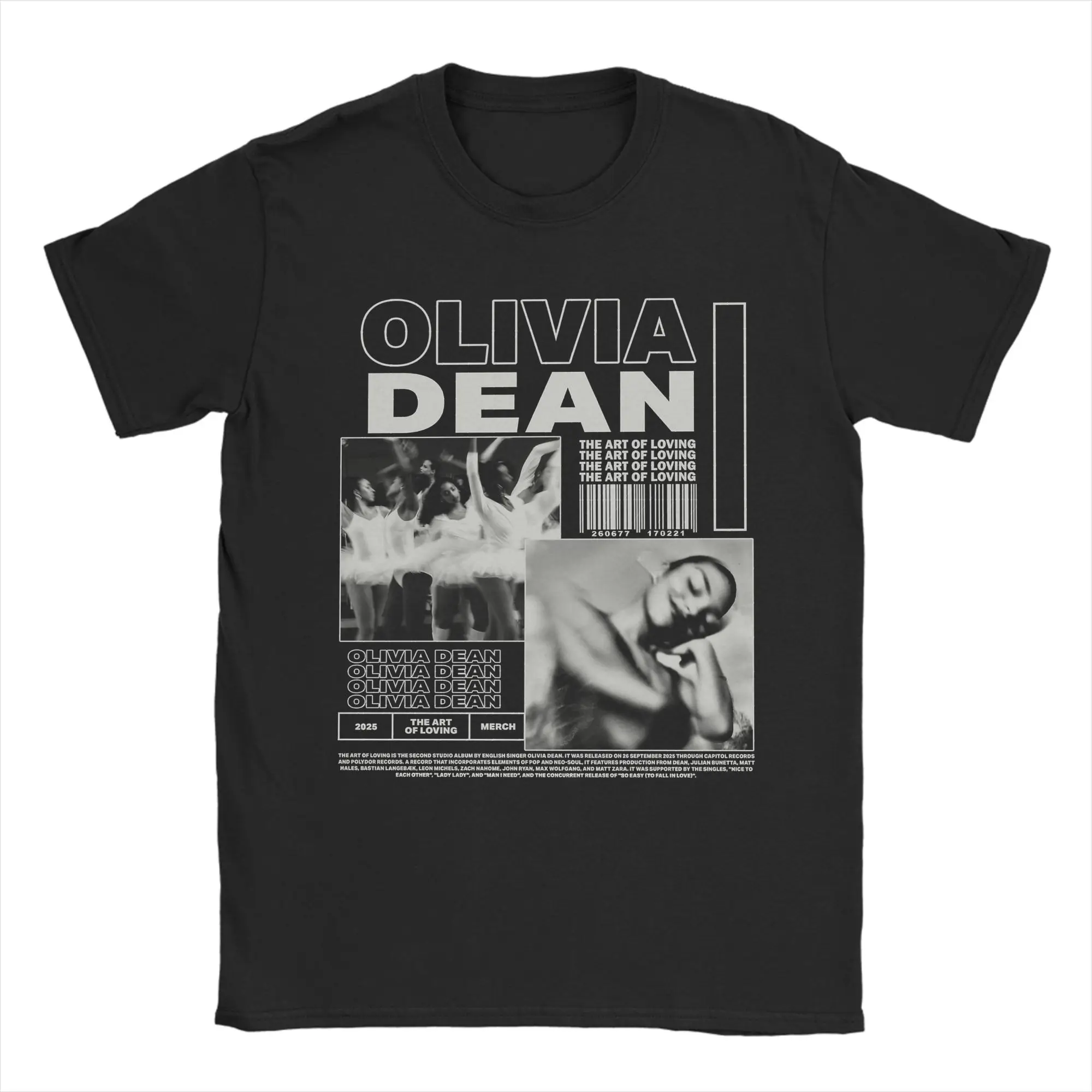 

Men Women Singer Olivia Dean T Shirt 100% Cotton New Arrival Tee Shirts Clothing Outfits