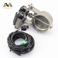 Car attachment Electric exhaust valve 63mm 76mm tailpipe muffler modified for exhaust pipe sound wave regulation