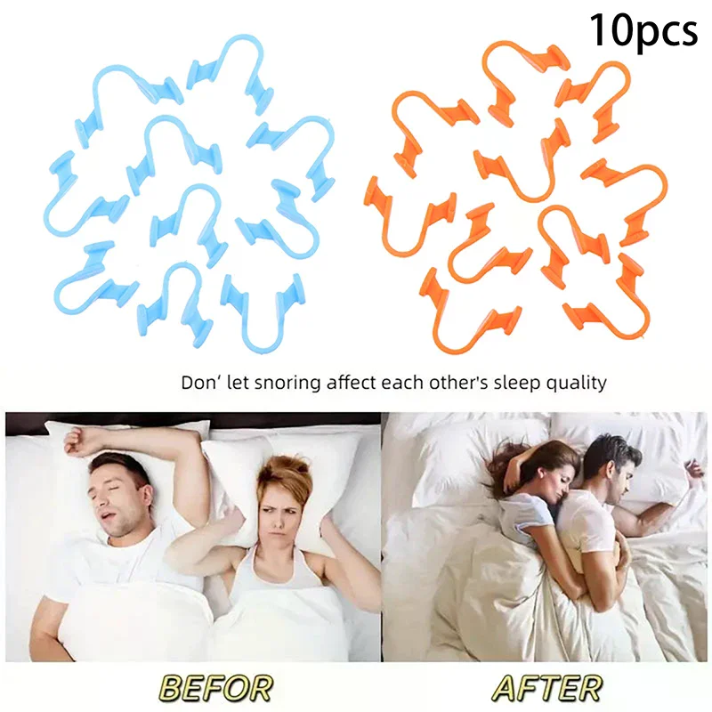 Anti Snoring Stop Snoring Help Breathe Anti Snoring Improve Sleeping Nose Dilator Nasal Silicone Nose 10Pcs Devices Dilator Cli