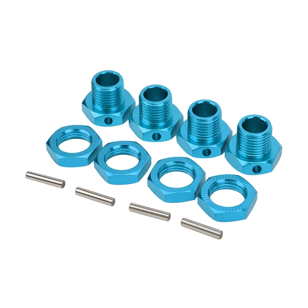 

4PCS Wheel Hex Driver 17MM Metal Wheel Hex Coupler Upgrade Parts for Redcat 1/8 RC Car,3