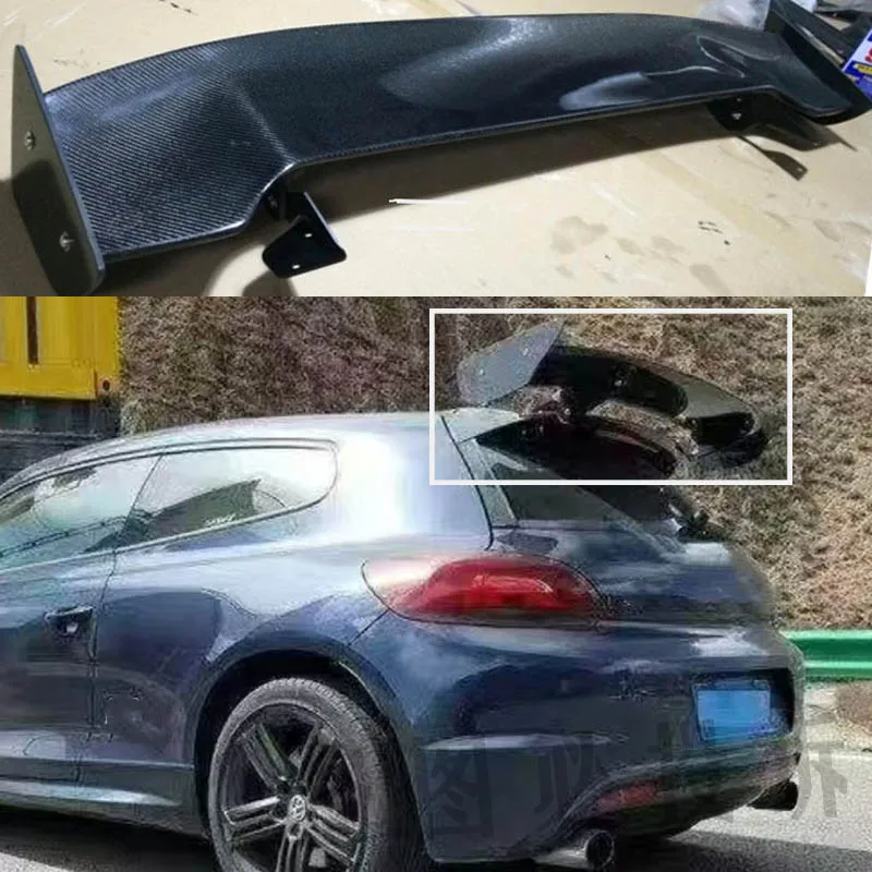 

Suitable for Volkswagen Scirocco R Standard Edition 2015 2016 2017 High Quality Carbon Fiber Body Kit Roof Spoiler GT Style