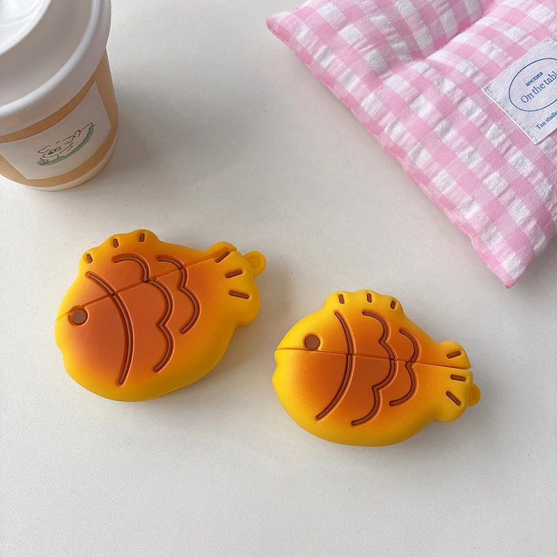 حافظة بسكويت الشوكولاتة Taiyaki لهاتف هواوي FreeBuds 5i 6i 6 4 غطاء حماية لـ FreeClip Free Clip Buds Pro3 Pro4 SE3 SE2 #6