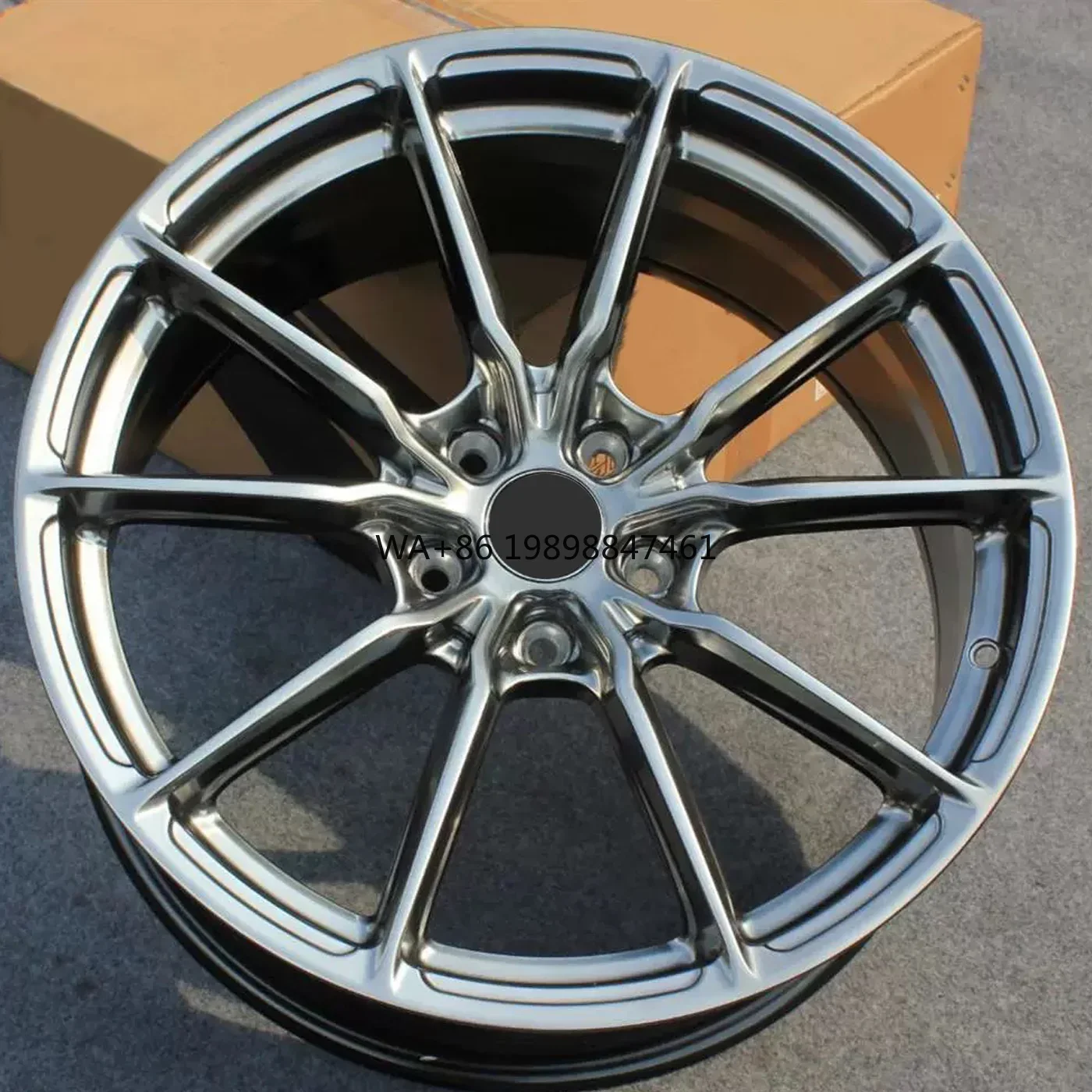 

Custom Car Wheels P104 10 Spokes 19 20 21 Inch Bronze Chrome Alloy Forged Wheel for Nissan GT-R Honda NSX Civic Type R Rims