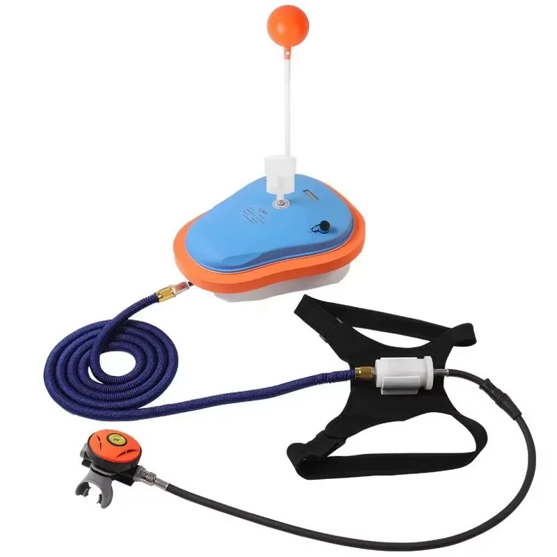8700mAh 7M electric diving breathing apparatus, snorkeling respirator, underwater breathing pump for diving equipment