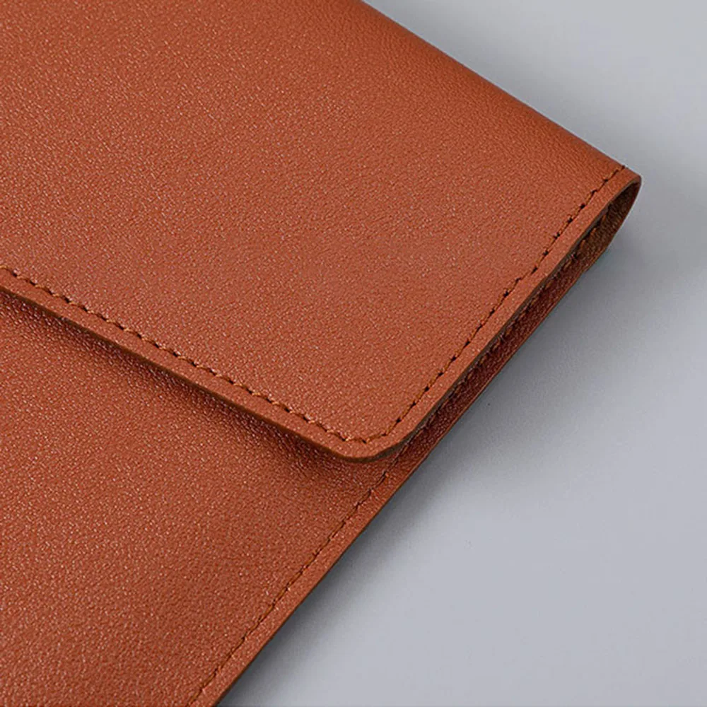 Sac de Rangement en Cuir Anti-Poussière pour Documents A4, Fermeture à Pression, Bureau, École