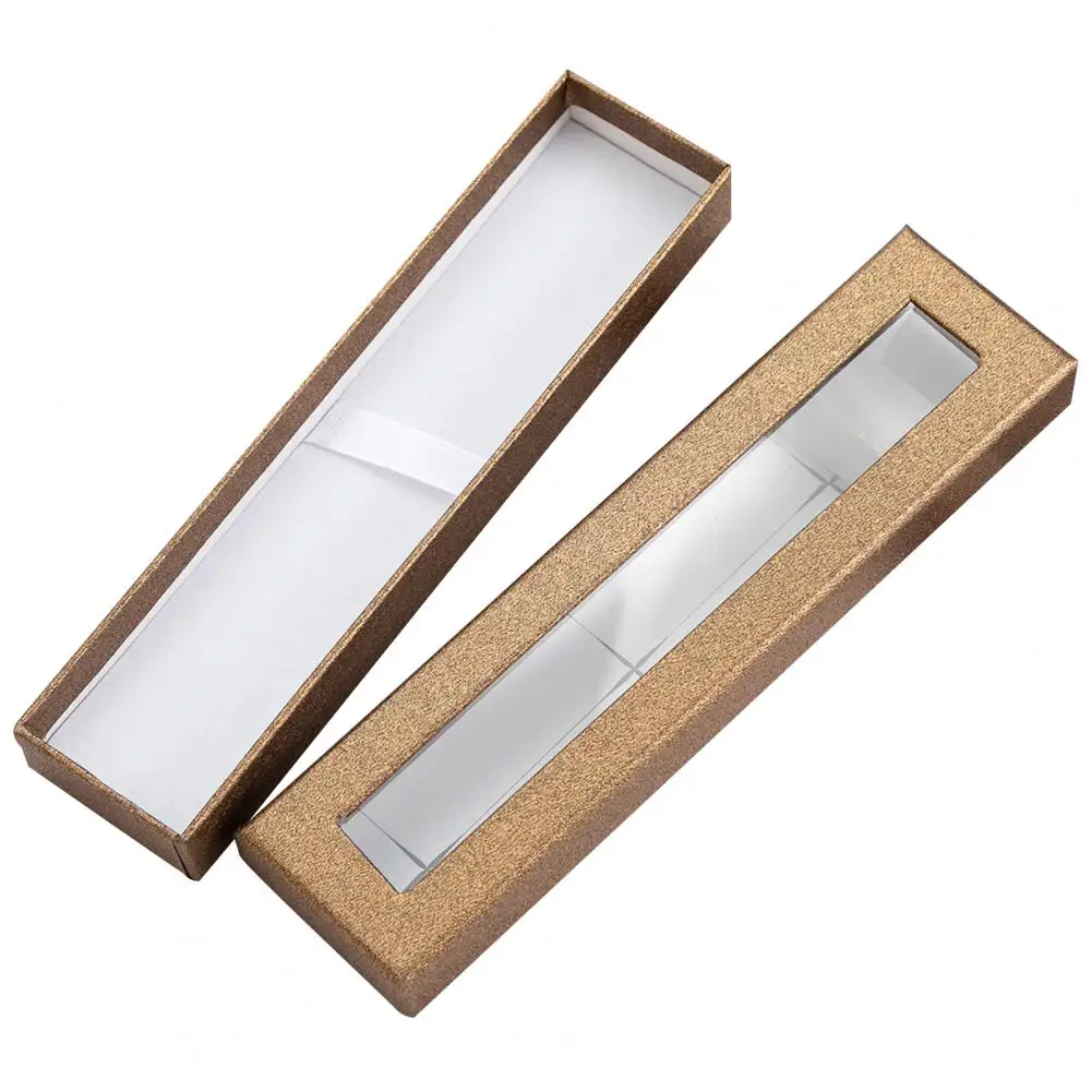 Feder mäppchen Futter Design Papier sichtbar transparent Fenster Stift Geschenke Fall Material Escolar