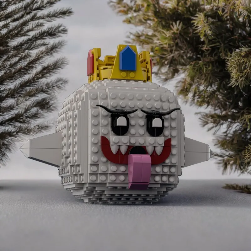 

351PCS MOC Mariosdwesd King Boo Building Blocks Set, Limited Edition Model, Creative DIY, Collector's Marioasddsa Character!