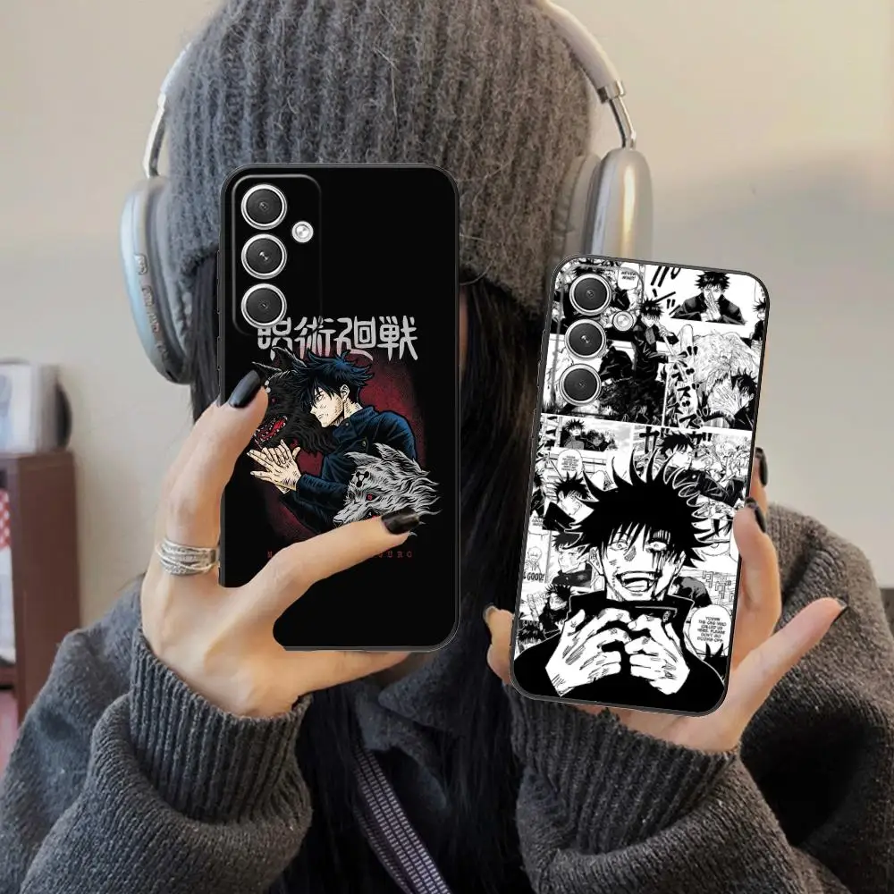 Jujutsu Kaisen Megumi حافظة هاتف محمول لهاتف سامسونج جالاكسي S25 S24 S23 S22 S21 S20 نوت 20 Plus FE غطاء فائق اللون جميل #3