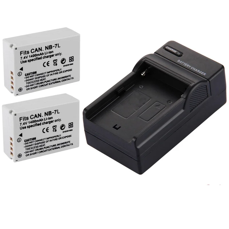 

1400mAh NB-7L NB 7L Rechargeable Li-ion Battery 7.4V for Canon PowerShot G10 G11 G12 D10 SX30IS SX3 SX30 IS Canon Camera Battery